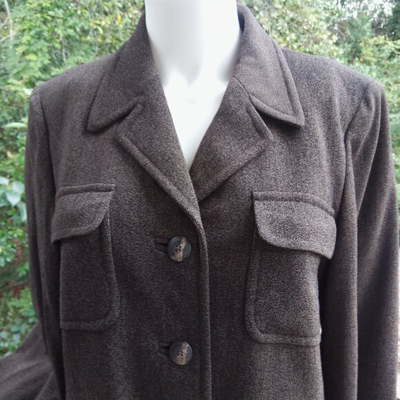 MaxMara Single Breasted Virgin Wool Blend Blazer Jacket Women Size 8 - Picture 5 of 10